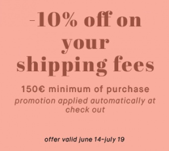 -10% off on your  shipping fees 